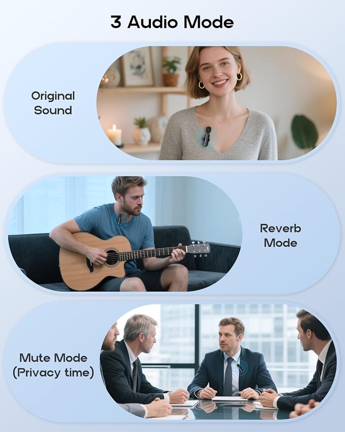 Wireless Mini Microphone for iPhone - Lavalier Microphone for Video Recording, 2 Pack Noise Reduction Clip-on Mini Lapel Mic for Tiktok YouTube Vlog Lives Podcast(iPhone 14 & Below)