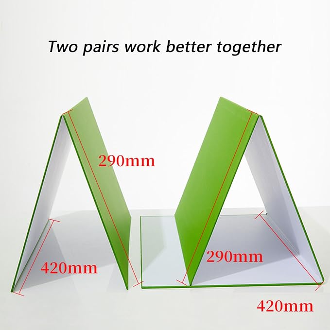 Portable TriFold Chromas Board Size for Green Screen and White Background Applications Portable Backdrops