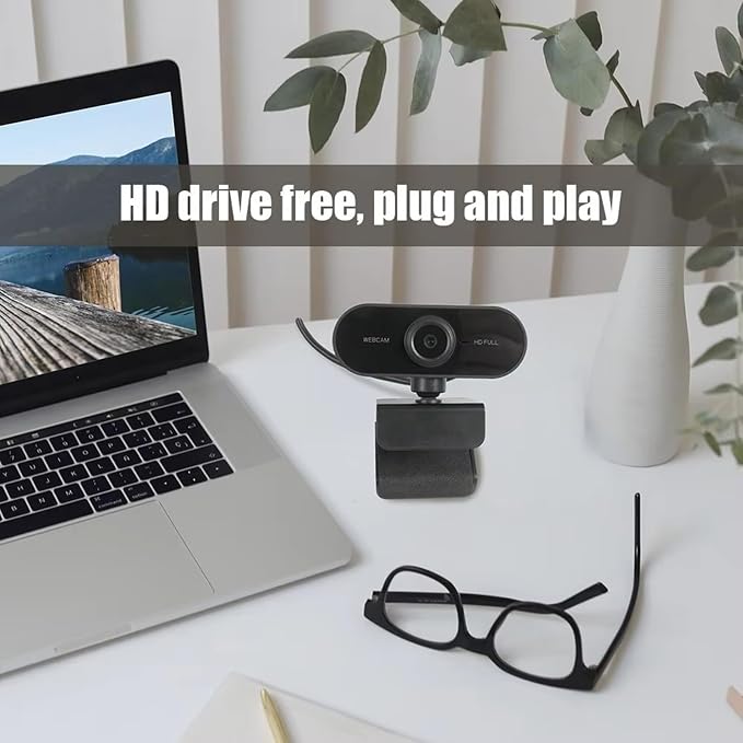 2K 1080P 720P 480P Webcam with Builts in Noise Reduction Microphones and Auto Focused for Video Conferencing and Streaming