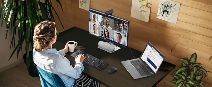 Dell Pro Webcam WB5023 - 2K QHD, 1440p, Sony Starvis Sensor, Upto 4x HD Digital Zoom, f2.0 Aperture, Magnetic Privacy Shutter, Microsoft Teams and Zoom Certified - Black