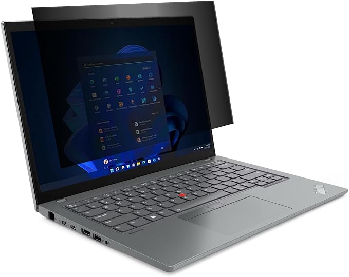 Targus 4Vu Privacy Screen for 14” Lenovo ThinkPad T14 Gen 3 – Anti-Glare, Blue Light Filter, DefenseGuard, Reusable Adhesive, Matte/Glossy - AST347AMGL4Vu Privacy Screen for 14” Widescreen Laptops