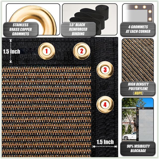 ColourTree Privacy Fence Screen Sample Set Standard CTTAP0450