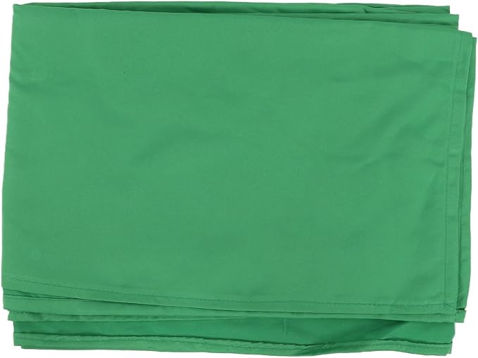 Green Photography Background Cloth, Pure Color Photo Backdrop for Studio Video Matting, 1x3m Polyester Non Reflective Green Screen with Cutout Edges for Portrait Still