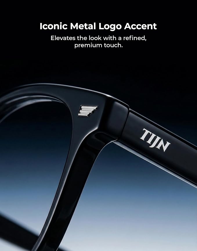TIJN Premuim Blue Light Blocking Glasses for Women Men Square Frame Nerd Eyeglasses Anti Blue Ray Computer Screen Glasses