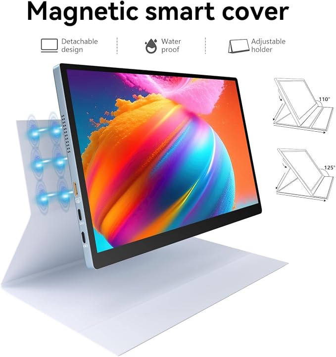Showscreen 10.5" OLED 2.5K Portable Touch Monitor, 100% DCI-P3, for Windows Android Switch