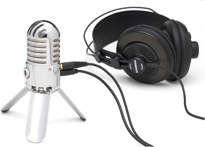 Samson Meteor Mic USB Condenser Podcasting Podcast Recording Desktop Microphone