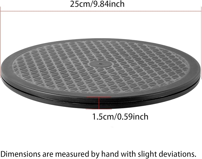 ZZRANYE 10 Inch Heavy Duty Rotating Swivel Stand - 360 Degree Rotating Lazy Susan Base with Steel Ball Bearings for Model Base/Rotating Plants/Crafts Stand Monitor/TV/Monitors/Potted Plants