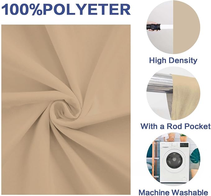 Photo Backdrop Beige Fabric Professional Photography Solution 10x10ft Seamless Design Eliminate Wrinkles Baby Shower Pregnant Women Shooting Scene Background