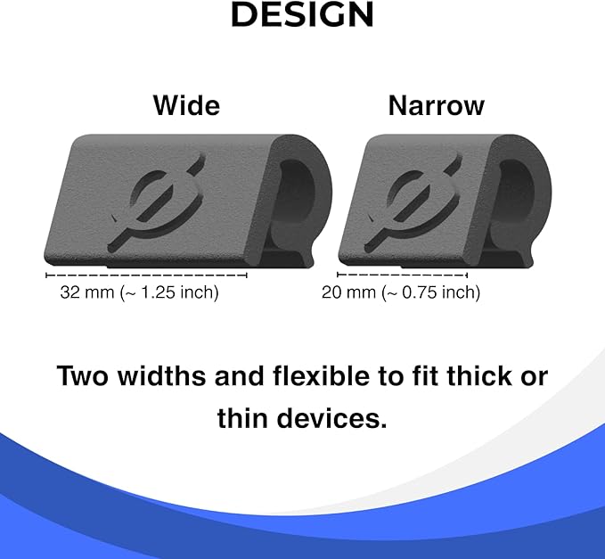 Webcam Cover Slide for Laptop & Tablet Camera Privacy, No Adhesive No Residue, Flexible Cover for MacBook, iPad, PC & More, 2 Sizes Included, 6 Pack, Made in USA