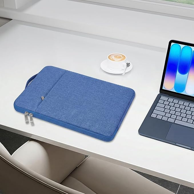 Laptop Sleeve Case for MacBook Neo 13'' with A18 Pro Chip Released in 2026 (Model:A3404) Protective with Handle Travelling Carrying Canvas Bag Accessories for Home Office (Aqua)
