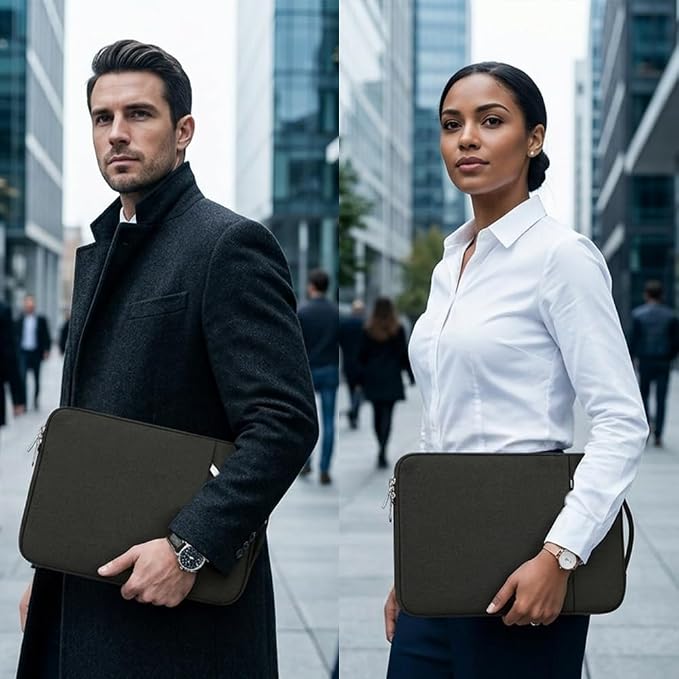 Laptop Sleeve Case for MacBook Neo 13'' with A18 Pro Chip Released in 2026 (Model:A3404) Protective with Handle Travelling Carrying Canvas Bag Accessories for Students Home Office (Black)