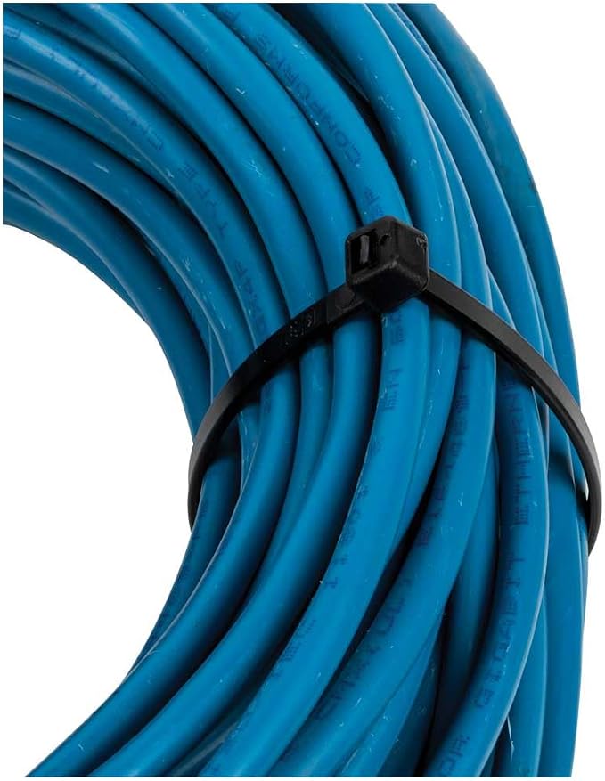 Klein Tools 80071 Industrial Cable Management Kit, 50-Pound Tensile Strength Zip Ties, Hook and Loop Cinch Straps, 3-Piece Multi-Size Pack