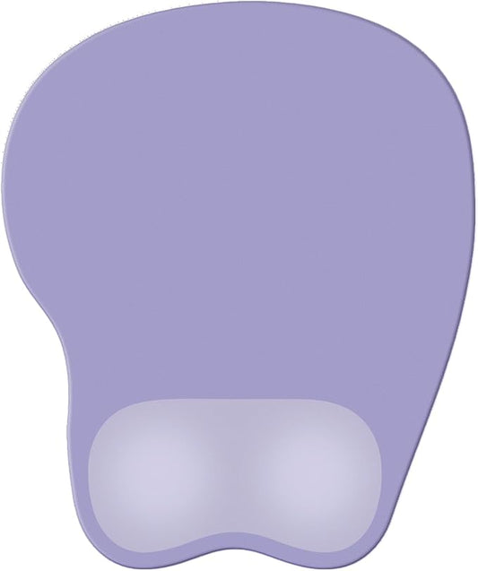 Ergonomic Mouse Pad,Non Slip Mousepad Wrist Rest Support for Office, Computer, Laptop & Mac(A-Grey Purple)