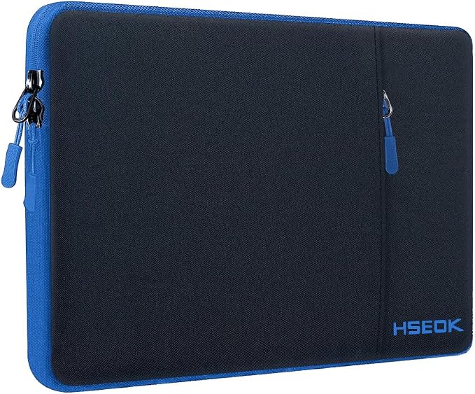Hseok Laptop Case 13 Inch Sleeve Compatible with MacBook Neo 13, MacBook Air Pro 13 M5/M4/M3/M2/M1, iPad Pro Air 12.9" 13", XPS 13, Protective Computer Bag with Side Pocket & Dual Zippers,B02K03