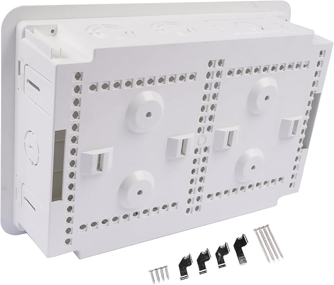 in Wall Cable Management Kit 9" in-Wall TV Media Box Recessed TV Outlet & Network Enclosure - Replacement for Working with Roku, Apple TV, Fire TV Stick