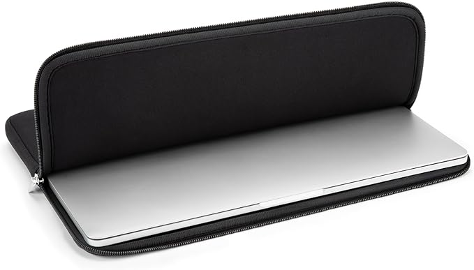 RAINYEAR 15 Inch Laptop Sleeve 15" Protective Soft Case Cover Bag with Accessories Pouch, Compatible with 15.4" MacBook Pro/Air A3448 A3241 A2941 A3114 A1938 A1707 A1990 (Black)