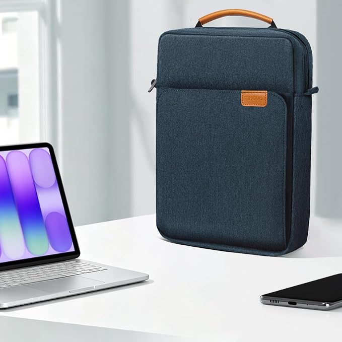 TiMOVO Laptop Sleeve Bag for MacBook Neo 13 inch 2026 Model A3404 with A18 Pro Chip, Handle Carrying Case with Shoulder Strap, Indigo