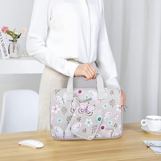 Hseok Laptop Sleeve 14 inch Case with Small Case, Compatible with MacBook Neo 14, MacBook Pro 14 M5/M4/M3/M2/M1, XPS 14 and Most 14 inch Notebooks, Neoprene Computer Handbag,B01F01