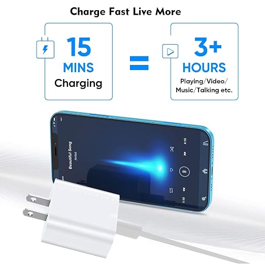 Fast Charger iPhone [Apple MFi Certified],iPhone Charger 2 Pack USB C Rapid Charger iPhone Block with 2Pcs 10FT Apple USB C to Lightning Cable for iPhone 14 Pro/13Pro Max/12/11Pro/Mini/XR/8/iPad