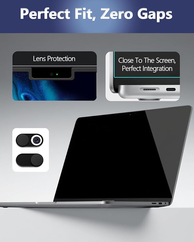 Magnetic Privacy Screen Protector for MacBook Air 13.6/13 Inch (2022-2026, M2, M3,M4,M5), Removable Matte Laptop Privacy Filter Shield with MacBook Air 13.6 Inch, Anti Blue Light and Glare