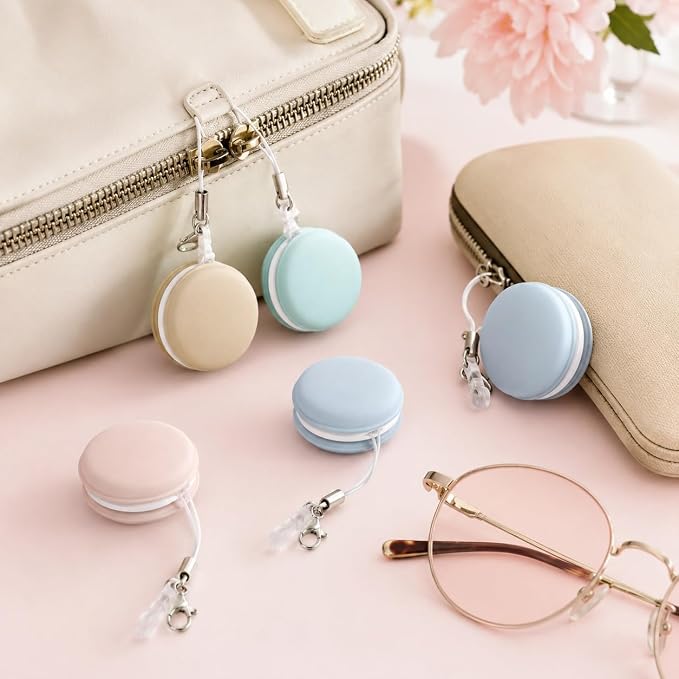 12 Pcs Macaron Screen and Eyeglass Brush Cleaner Phone Screen Cleaners for Eyeglasses Camera Lens Cleaning Brushes (Random)