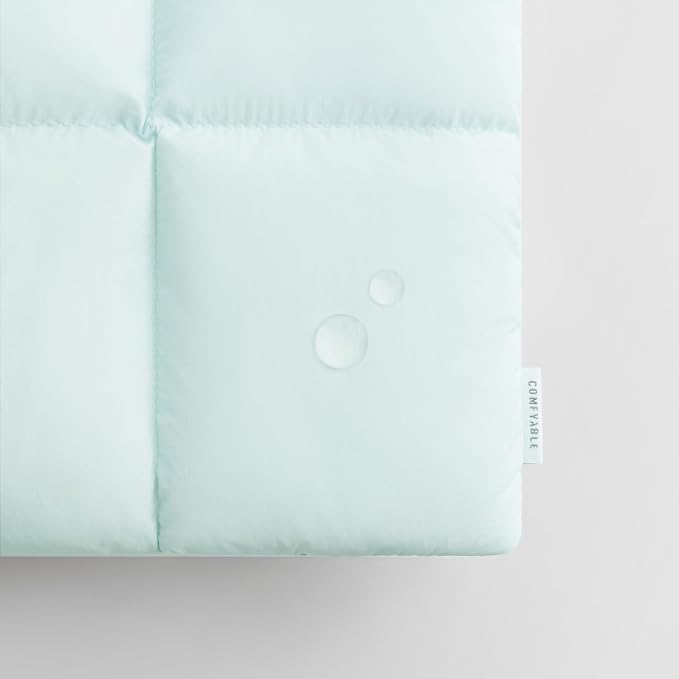 Comfyable Puffy Laptop Sleeve 13 Inch 14 Inch, Quilted Puffer Laptop Carrying Case for Women, Pillow Case Compatible with MacBook Air/Pro M5 M4 M3 M2 Pro/Max 2026, 13" MacBook Neo A18, Ice Blue