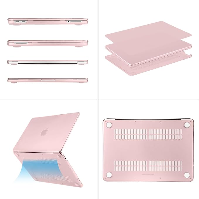 MOSISO Compatible with MacBook Neo Case 13 inch 2026 Release Model A3404 with A18 Pro Chip, 4 in 1 Kit Precision Fit Crack & Scratch Resistant Protective Hard Shell Case Cover, Baby Pink