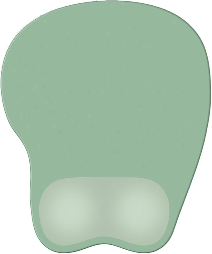 Ergonomic Mouse Pad,Non Slip Mousepad Wrist Rest Support for Office, Computer, Laptop & Mac(A-Light Green)