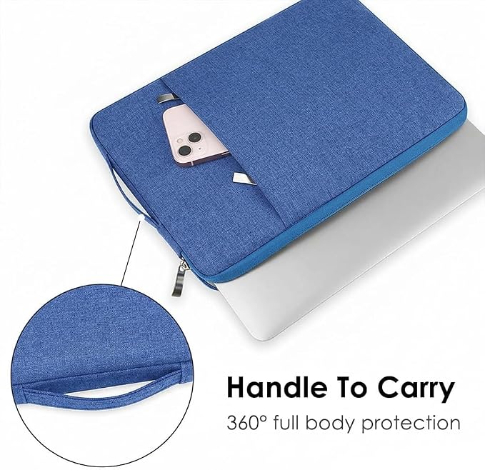 Laptop Sleeve Case for MacBook Neo 13'' with A18 Pro Chip Released in 2026 (Model:A3404) Protective with Handle Travelling Carrying Canvas Bag Accessories for Home Office (Aqua)