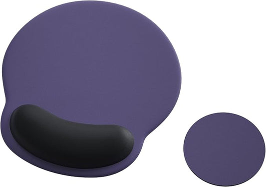 Ergonomic Mouse Pad with Wrist Rest,Mousepad with Wrist Support - Cute Gel Portable Mouse Pads for Desk Laptop,Computer,Office & Home Decor-(Grey)