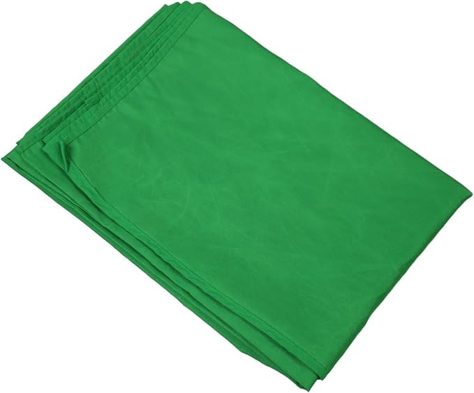 Chromakey Green Screen Backdrop, Photography Backdrop High Density Polyester Soft Light Wrinkle Background for Photo Studio Streaming Video Party Home Use (150 * 300CM)
