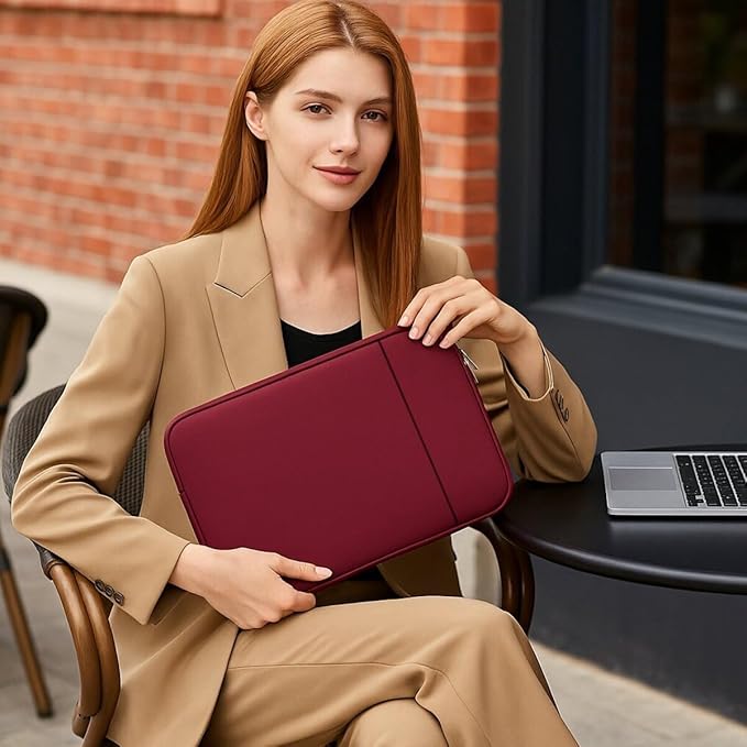 Laptop Sleeve for MacBook Neo/Air/Pro 13 inches A18/M5/M4/M3/M2/M1 Chip 2026-2020 A3404 A3449 A3240 A3113 with 2 Pockets Tablet Bag Case Accessories