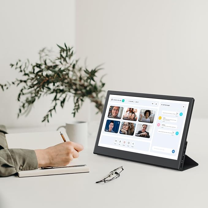 11.6 Inch Portable Monitor, Small Ultra-Slim FHD IPS Display, Plug & Play USB-C/HDMI External Second Screen for Laptop, Phone, Raspberry Pi, PS5, Xbox, Switch, PC(11.6”)
