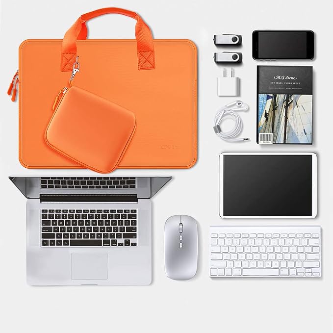 Hseok Laptop Sleeve 14 inch Case with Small Case, Compatible with MacBook Neo 14, MacBook Pro 14 M5/M4/M3/M2/M1, XPS 14 and Most 14 inch Notebooks, Neoprene Computer Handbag,O01G01