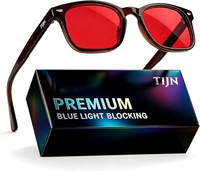 TIJN Premuim Blue Light Blocking Glasses for Women Men Square Frame Nerd Eyeglasses Anti Blue Ray Computer Screen Glasses