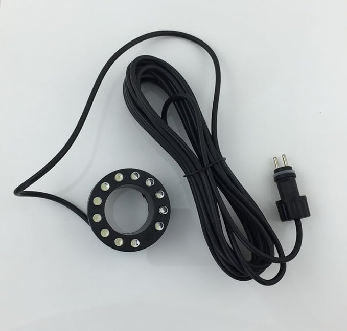 CNZ Submersible 12-LED Fountain Ring, No AC Adapter Included, Black (1DNOAC)