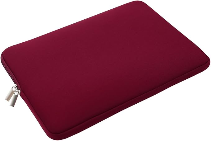 RAINYEAR 16 Inch Laptop Sleeve Protective Soft Case Bag with Accessories Pouch, Specially Compatible with 16" MacBook Pro M1 M2 M3 M4 M5 Pro/Max A3403 A3186 A3428 A3429 (Red)