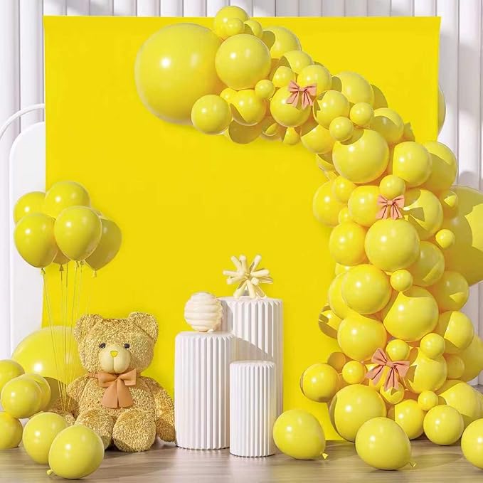 Sugargirl 10X10FT Yellow Backdrop Background for Photography, Photo Backdrop Yellow Screen Photo Booth Backdrop for Photoshoot Party Video(1 Panel)