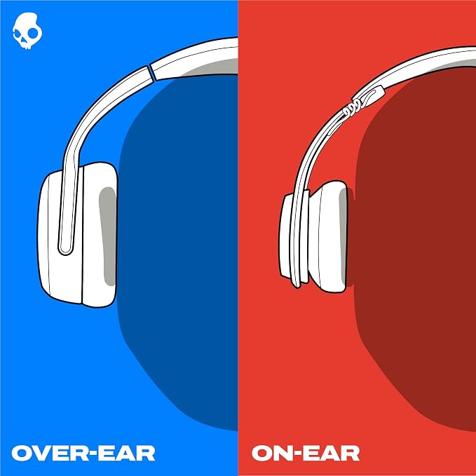 Skullcandy Hesh ANC Wireless Over-Ear Bluetooth Headphones, Active Noise Cancelling, Up to 22 Hrs Battery, Foldable Lightweight Design, Microphone for iPhone Android - Preppy Sage