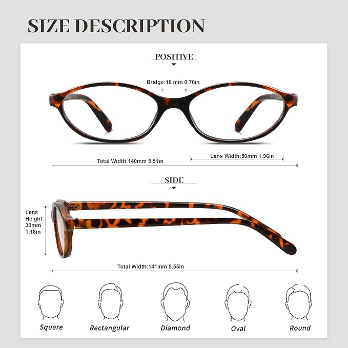 Oval Blue Light Blocking Glasses for Women Retro 90s Cat Eye Frame Glasses Computer TV Eyeglasses Anti Eyestrain