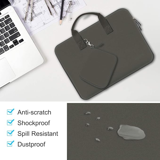 Hseok Laptop Sleeve 14 inch Case with Small Case, Compatible with MacBook Neo 14, MacBook Pro 14 M5/M4/M3/M2/M1, XPS 14 and Most 14 inch Notebooks, Neoprene Computer Handbag,DG01Y01