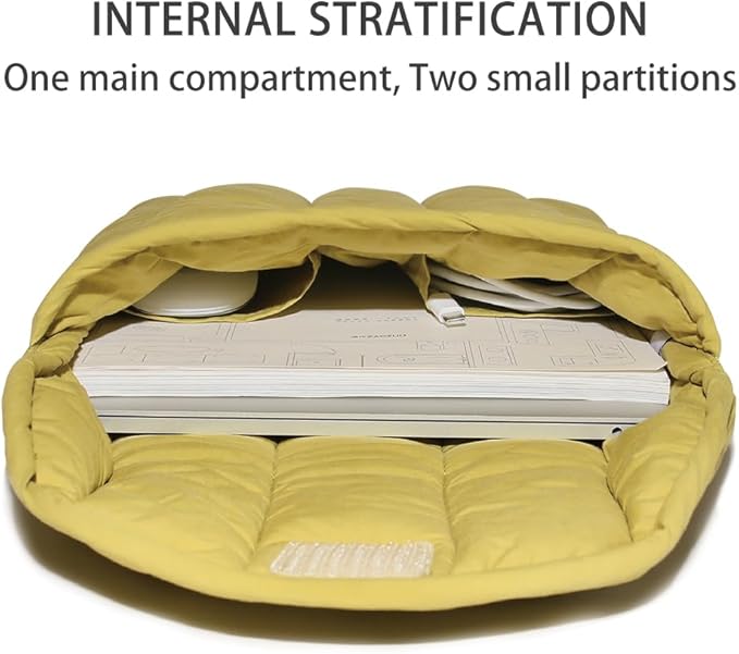 Puffy Laptop Sleeve Set 11-12 Inch Green, Protective Carrying Case for Men and Women, Cute Case Bag Compatible with 11 Inch and 12 Inch Laptops, 10.9" Ipad 10, 10.2" Ipad 7 8 9 in Cover