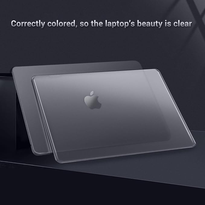 MOSISO for MacBook Air 15 inch Case M5 2026 M4 M3 M2 2025-2023 A3448 A3241 A3114 A2941, 4 in 1 Kit Seamlessly Closes Anti-Fingerprints Matte Hard Shell,Great for Business Travel Study,Space Gray Clear