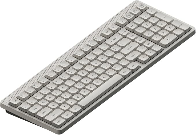 NuPhy Node100 Wireless Mechanical Keyboard, Hot Swappable Custom Low Profile Keyboard, 103 Keys Computer Gaming Keyboards, Supports Touch Gestures, PBT Keycaps, RGB Backlit, Bluetooth/2.4GHz/USB-C