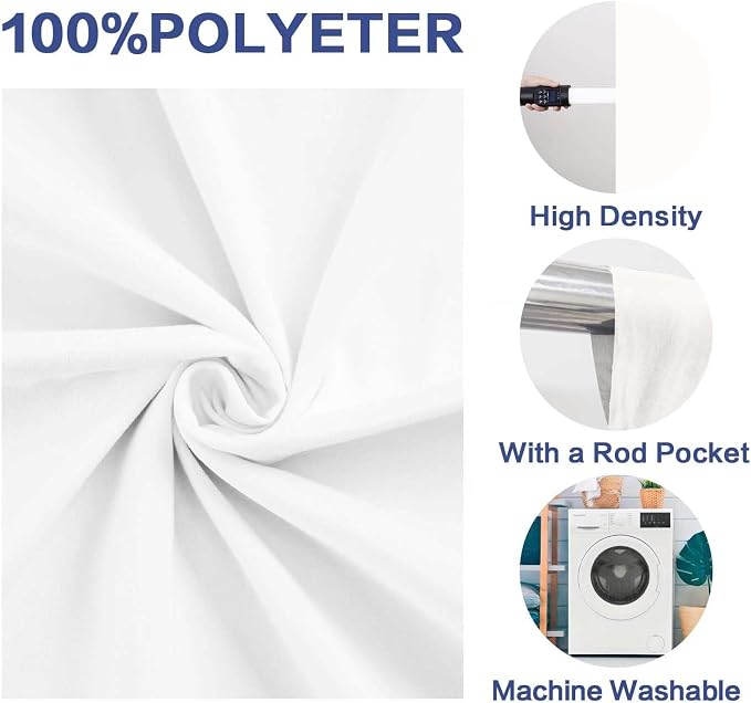 White Backdrop for Photoshoot,Photo Background for Party Portrait Photoshoots Video Studio 8x10FT