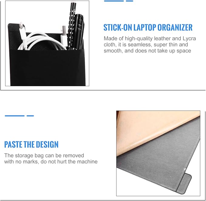 Totority Laptop Organizer Bag with Elastic Adhesive Pocket for External Hard Drive Mouse Cables and Tablet Accessories Storage