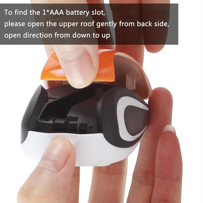 elec Space Mini Small Wireless Mouse for Travel Optical Portable Mini Cordless Mice with USB Receiver for PC Laptop Computer (Orange)