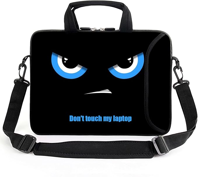 15" laptop sleeve laptop bag chromebook case adjustable shoulder strap with handle accessory pocket for men women (RYD-15-1)