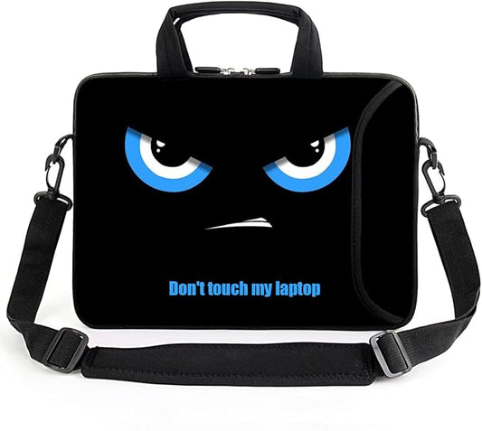 15" laptop sleeve laptop bag chromebook case adjustable shoulder strap with handle accessory pocket for men women (RYD-15-1)