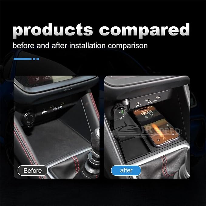 for 2022-2026 Subaru WRX 15W Fast Wireless Charger, Car Qi Charging Station Pad Mat fits Subaru WRX Accessories